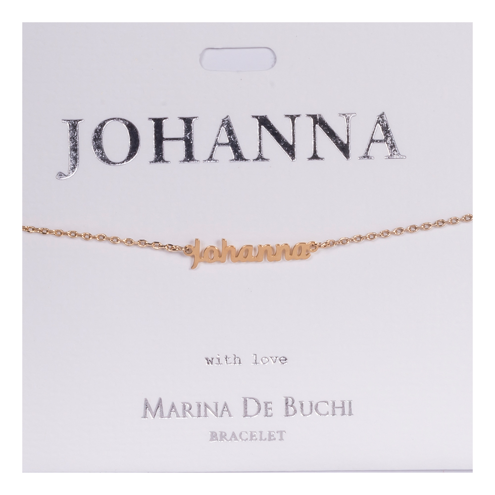 Namnarmband Guld - Johanna