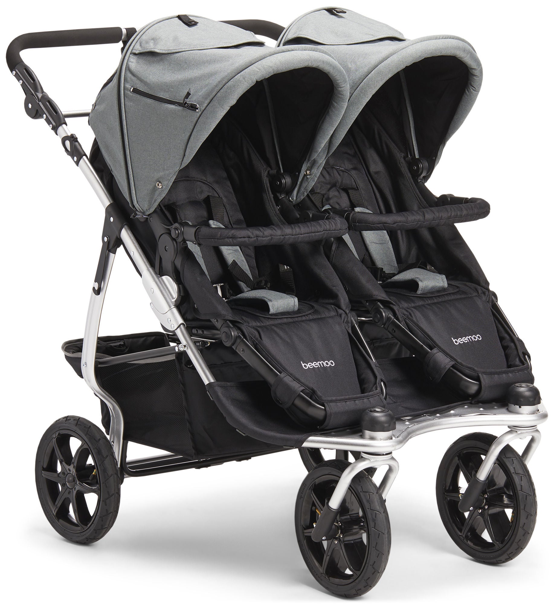 Beemoo L.A. Syskonvagn 2019, StoneGreen/Silver