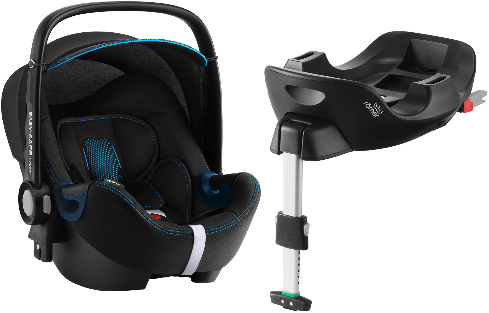 Britax Römer BABY-SAFE 2 i-SIZE Babyskydd Inkl Bas, Cool Flow Blue
