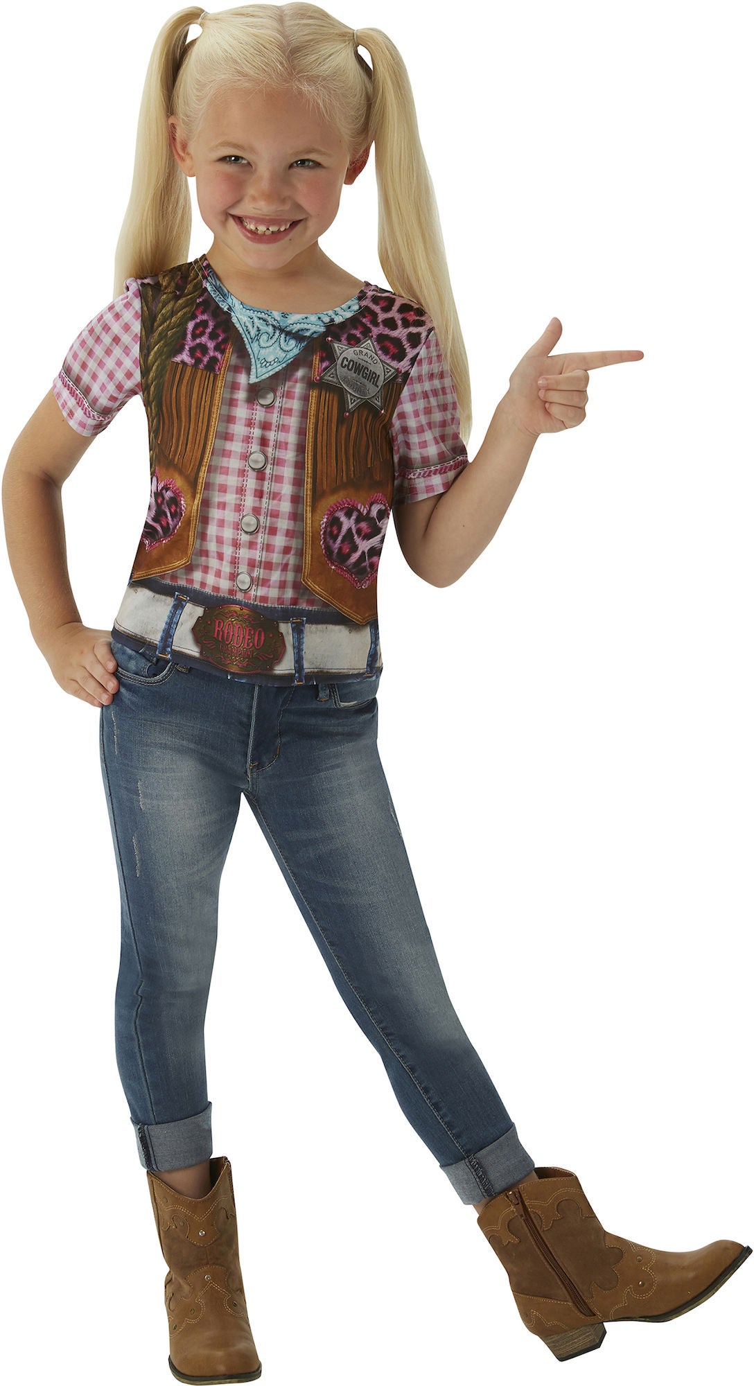 Rubie's Cowgirl T-shirt 3-4 år