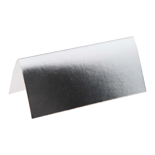 Placeringskort Silvermetallic - 10-pack
