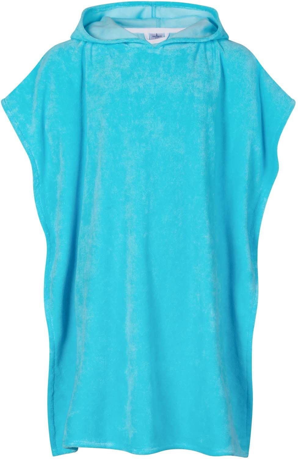 Saltabad Apelviken Badponcho, Turquoise, 2-4 År