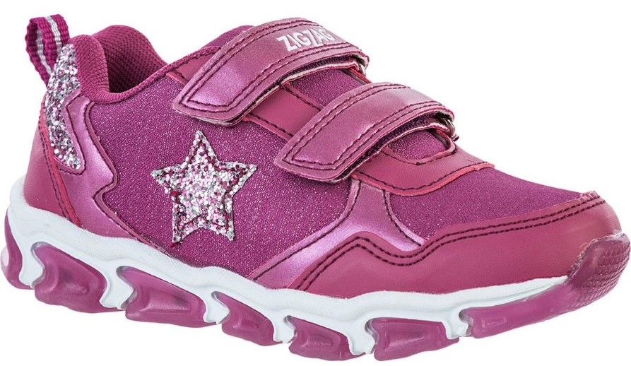 ZigZag Biholy Blinkande Sneaker, Damson, 24