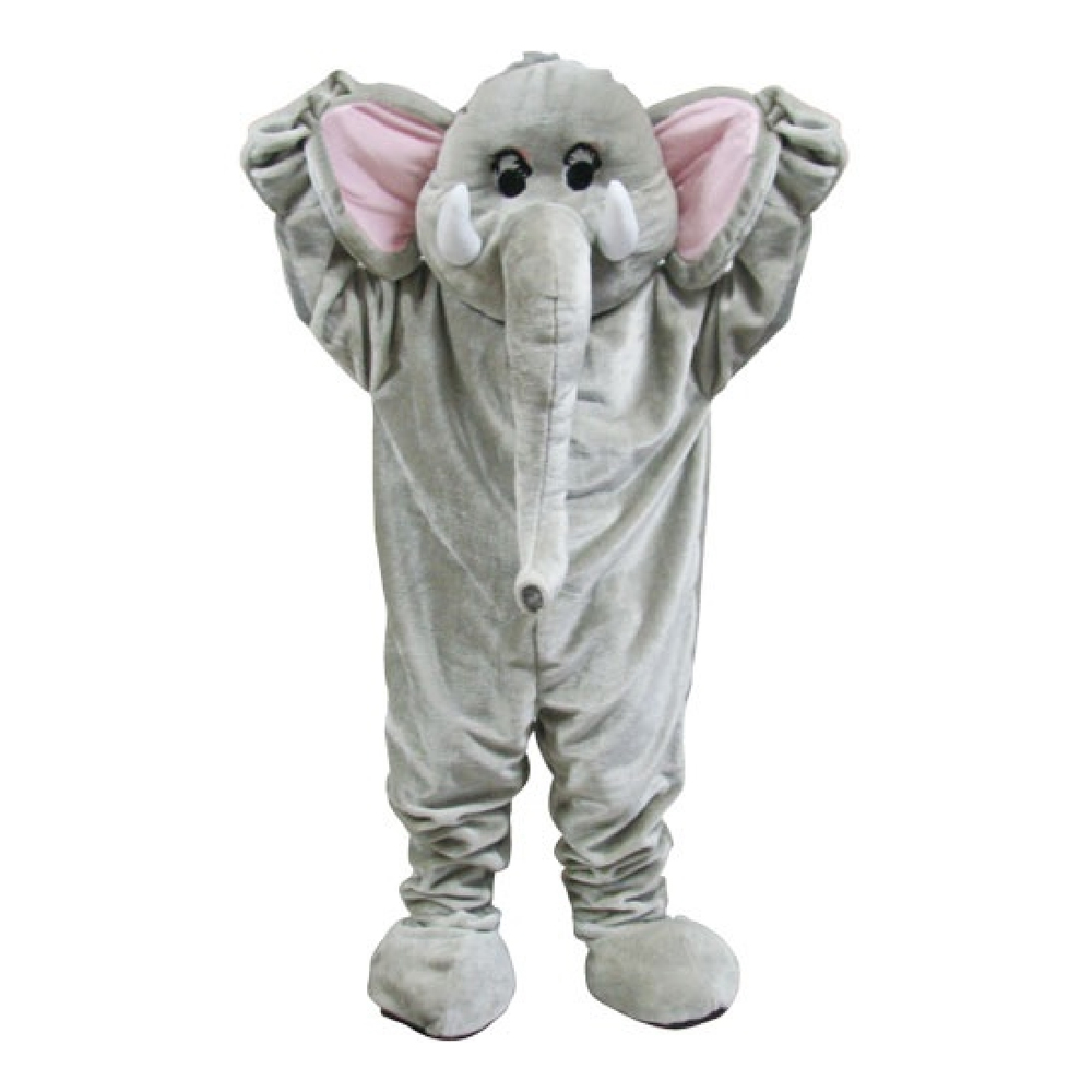Elefantmaskot Deluxe Maskeraddräkt - One size