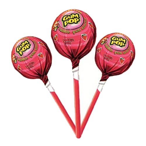 Gumpop Extra Sur Jordgubb Klubbor Storpack - 48-pack