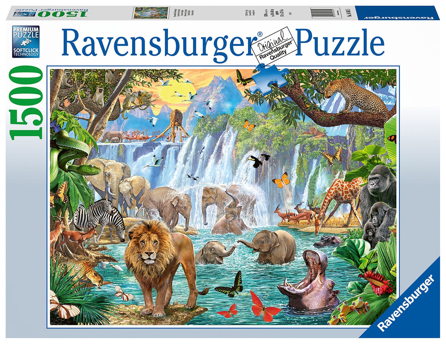 Ravensburger Pussel Vattenfall Safari 1500 Bitar