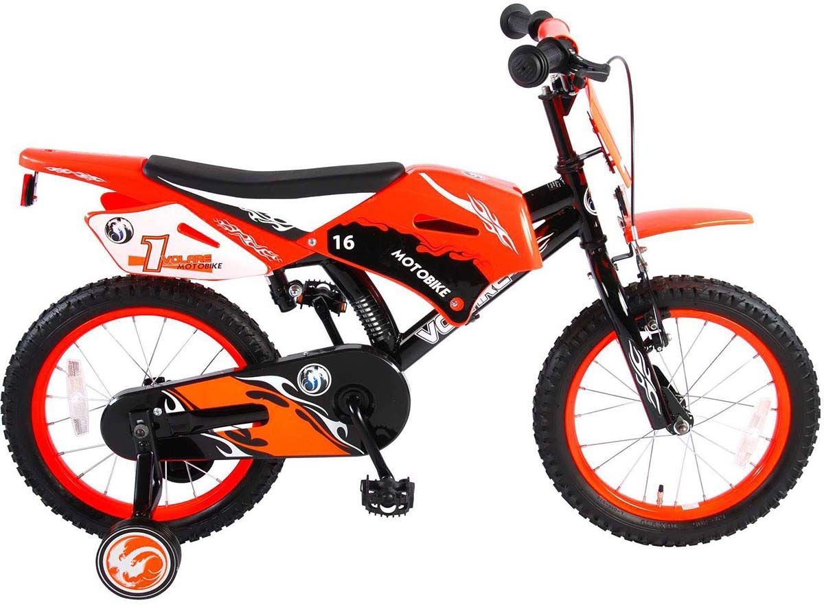 Volare Motorbike Barncykel 16 Tum, Orange