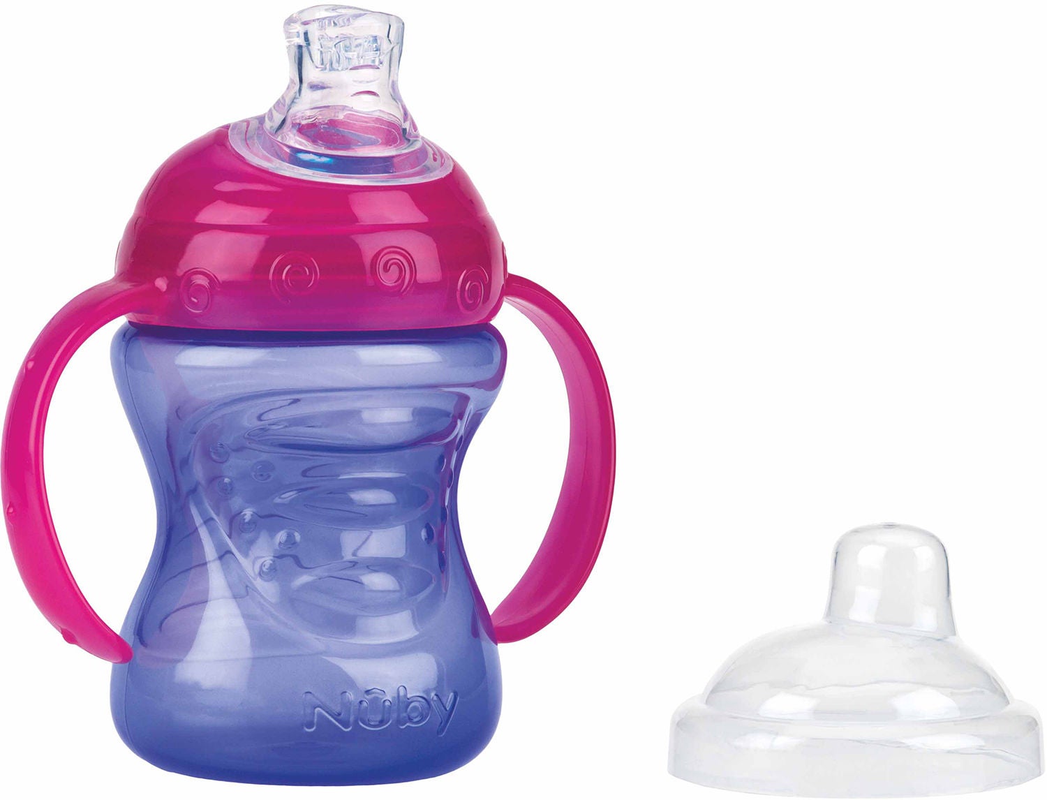 Nûby Dricksglas med Handtag 240 ml, Lila
