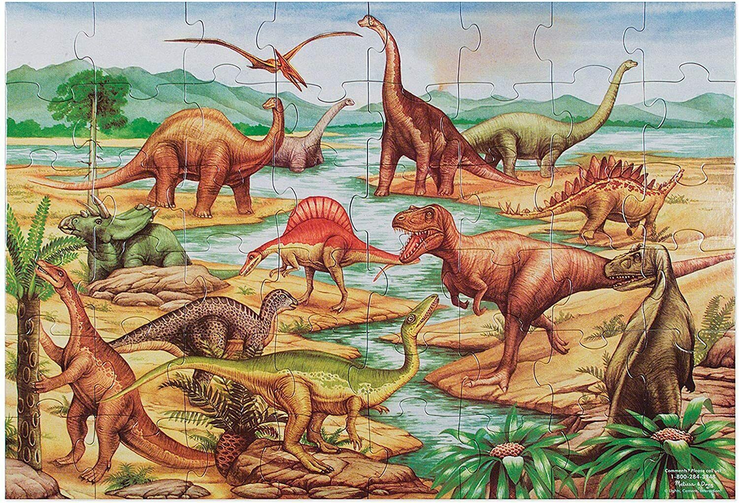 Melissa & Doug Pussel Dinosaurie 48 Bitar