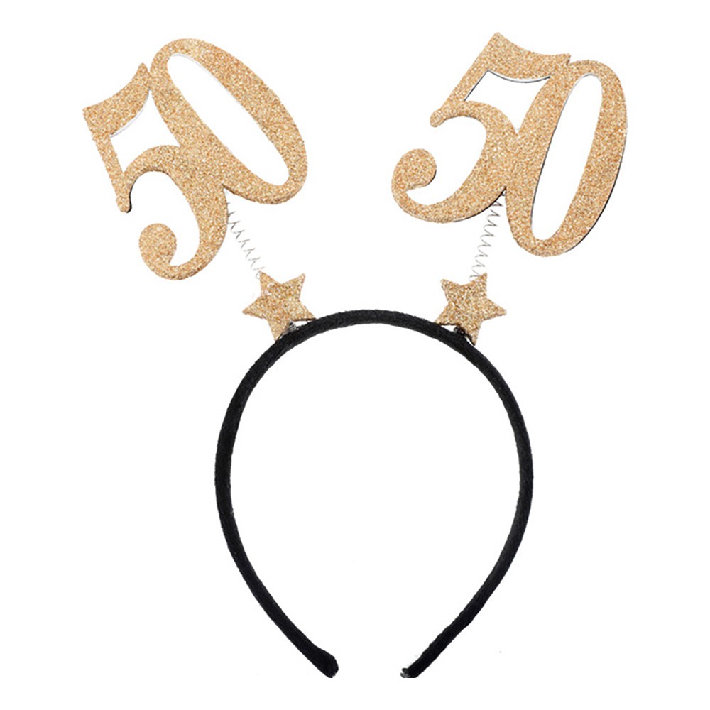 Diadem med Siffra Guld - Siffra 50