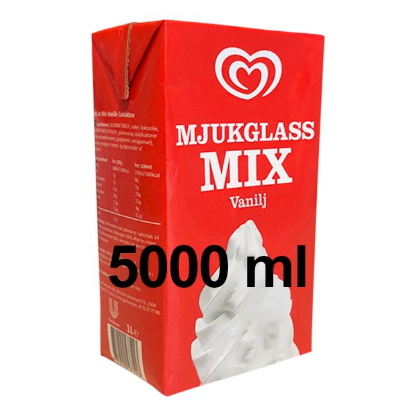 GB Mjukglassmix Vanilj - 5 liter