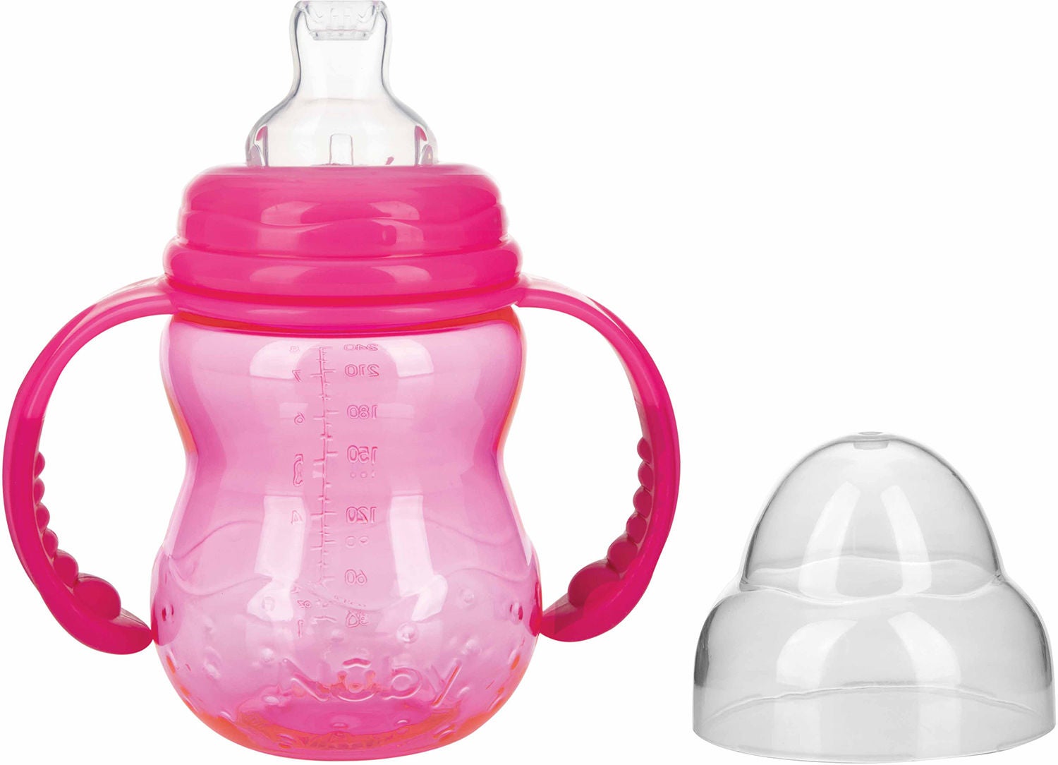 Nûby Dricksglas med Handtag 240 ml, Pink