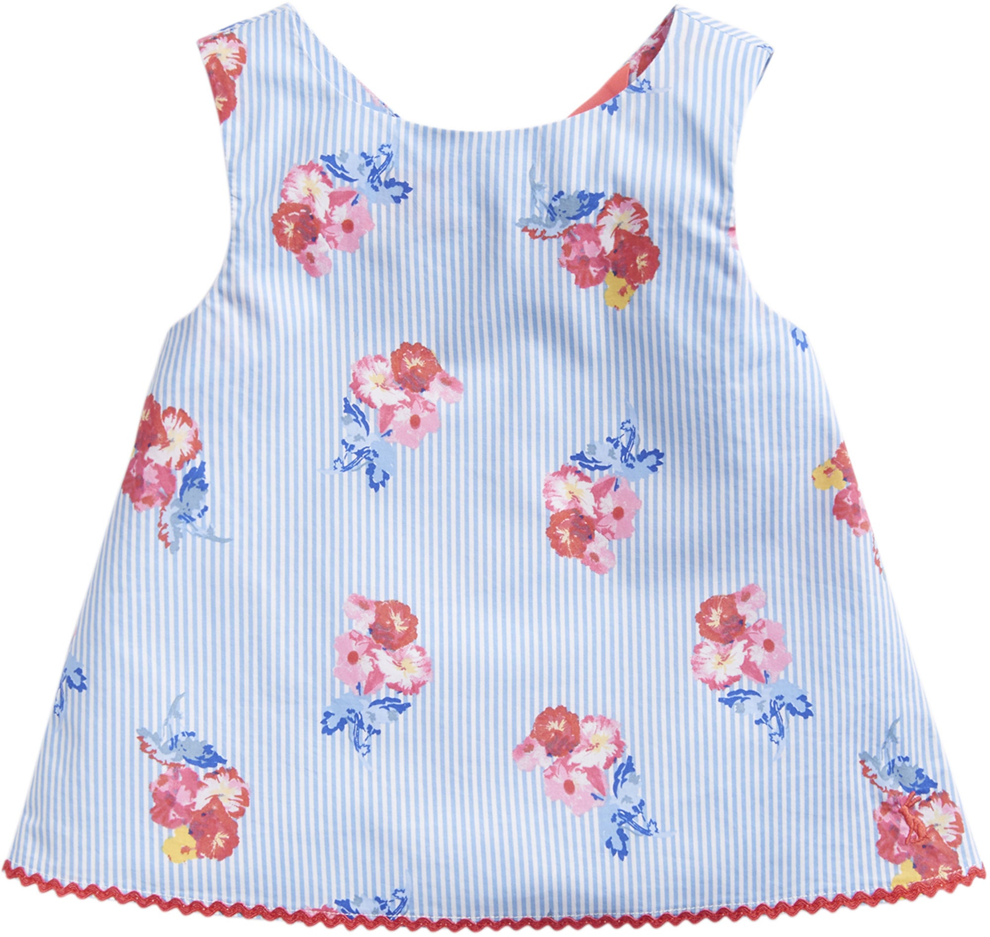 Tom Joule Klänning, Blue Floral Stripe 5 År