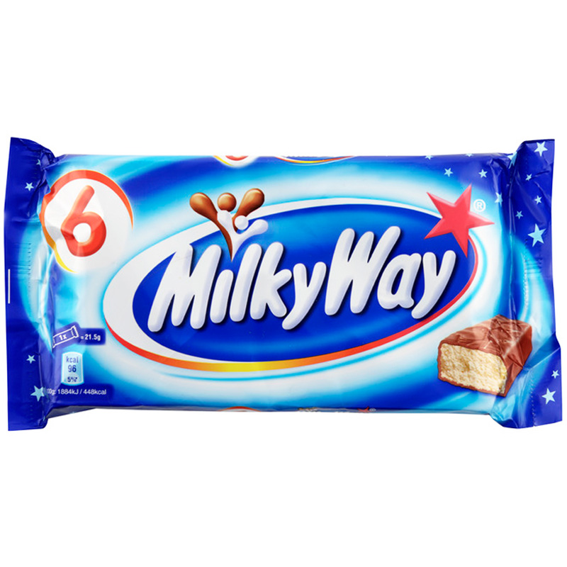 Chokladbars "Milky Way" 6 x 21,5g - 48% rabatt