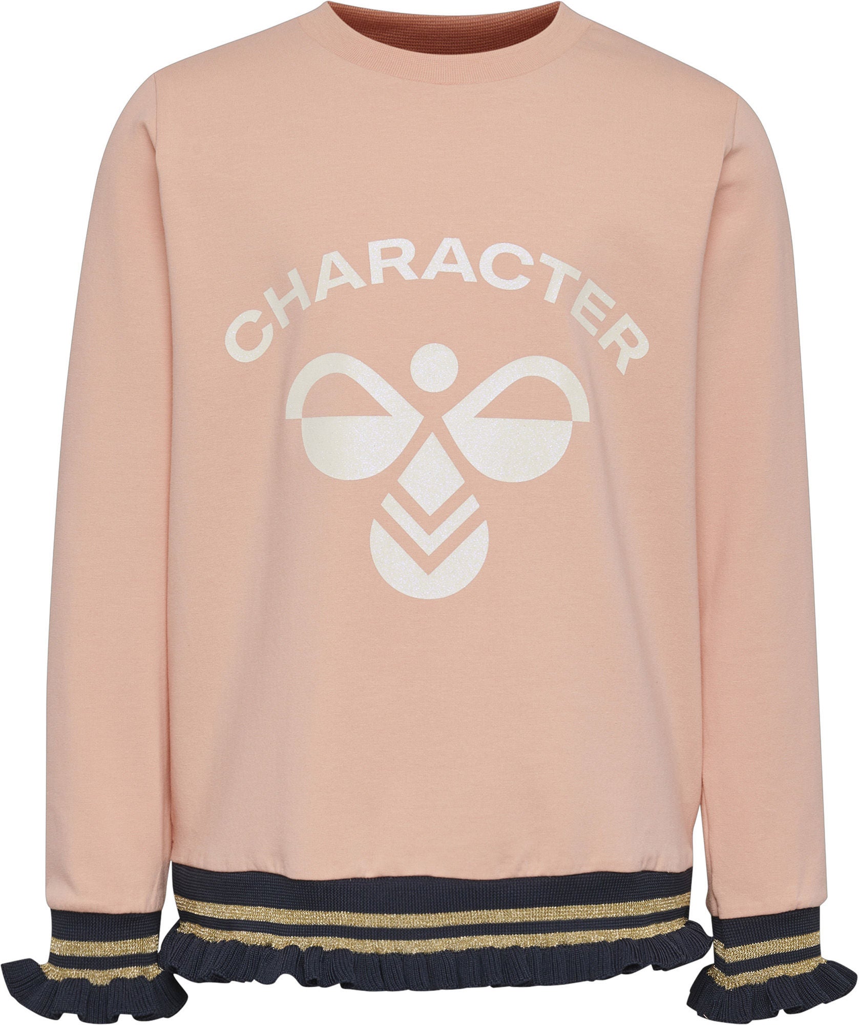 Hummel Bette Långärmad T-Shirt, Coral Pink, 104