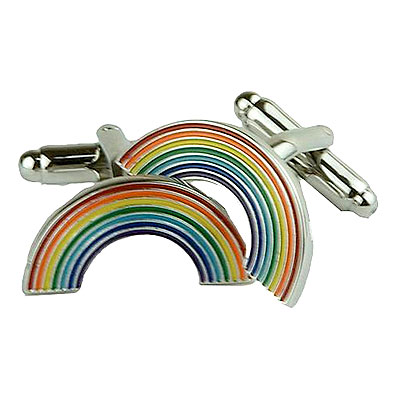 Manschettknappar Regnbåge