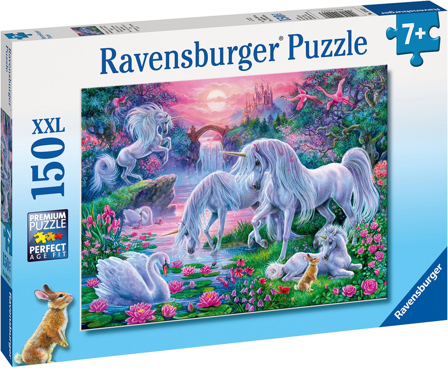 Ravensburger Pussel Enhörning I Soledgång 150 Bitar