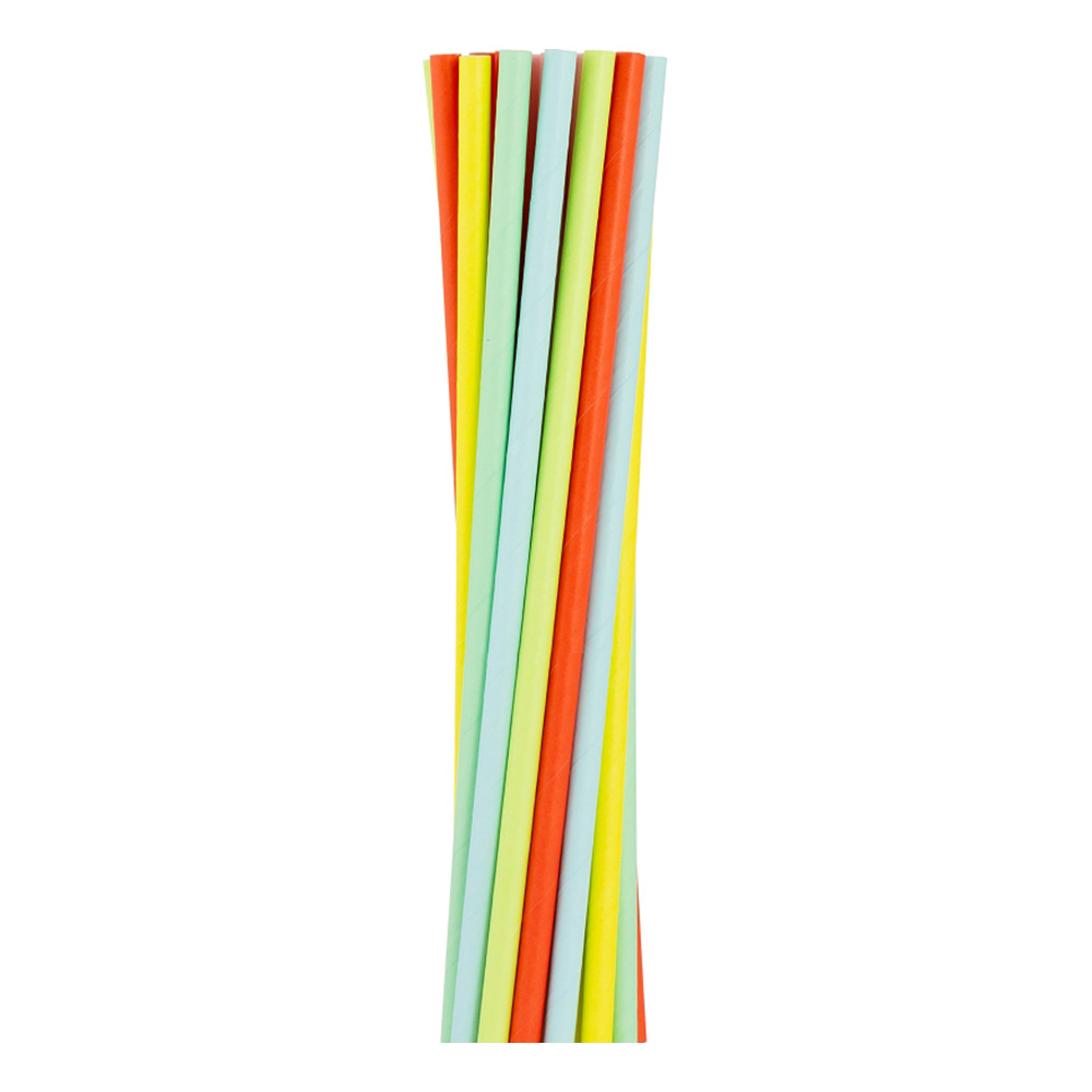 Papperssugrör Pastell Mix - 12-pack