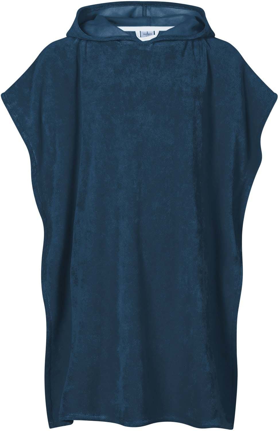 Saltabad Apelviken Badponcho, Navy, 2-4 År