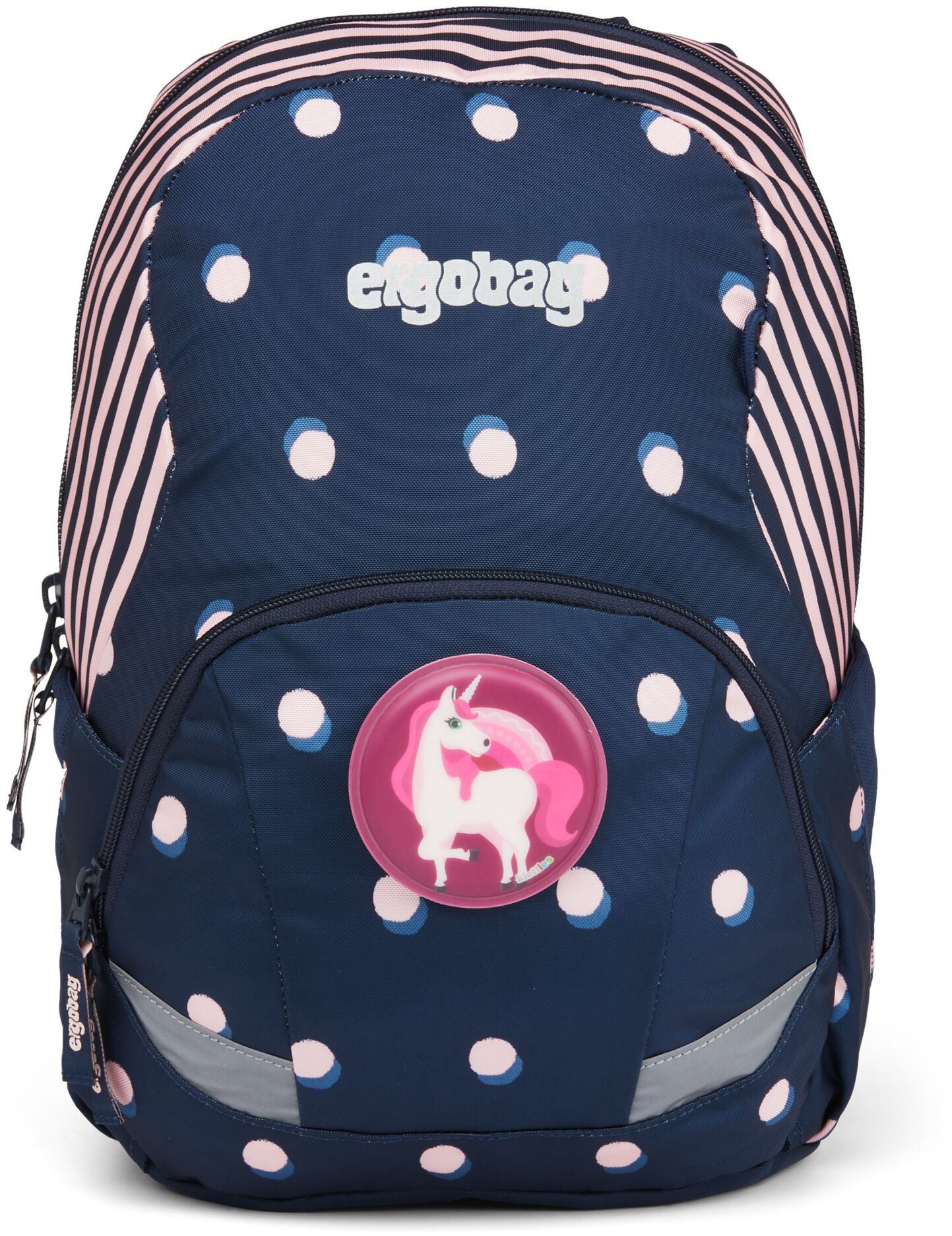Ergobag Ease Dotty Ryggsäck 10L, Blue Rosa Dots