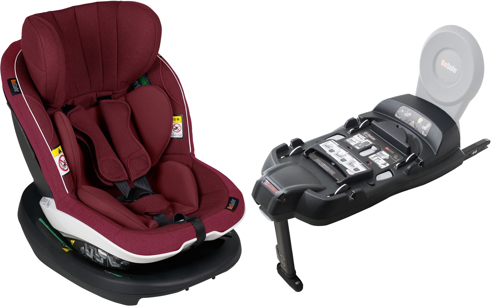 BeSafe iZi Modular RF X1 Ink. Bas, Burgundy Melange