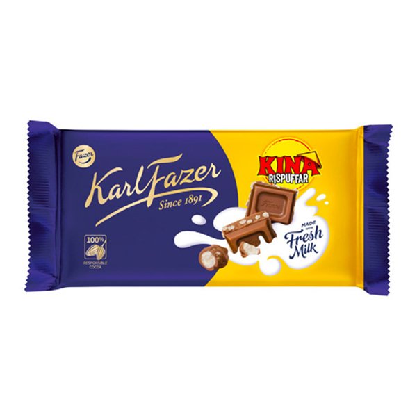 Fazer Kina Rispuffar Chokladkaka - 125 gram