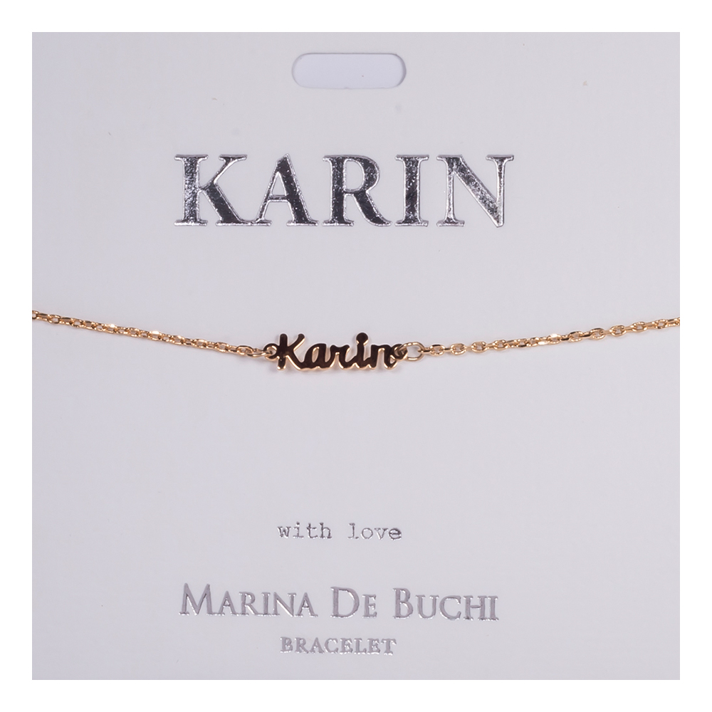 Namnarmband Guld - Karin