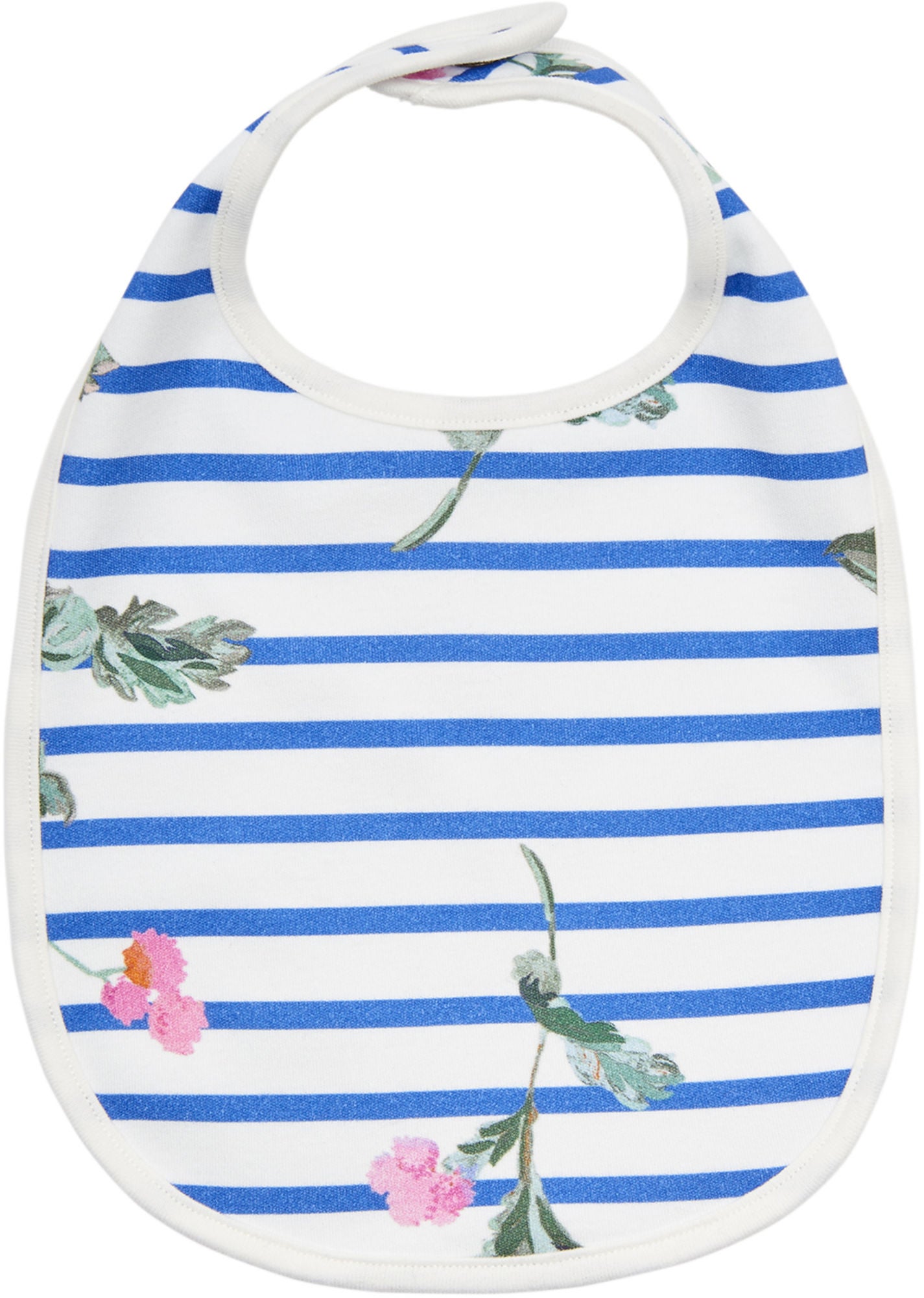 Tom Joule Bib, White Stripe Floral