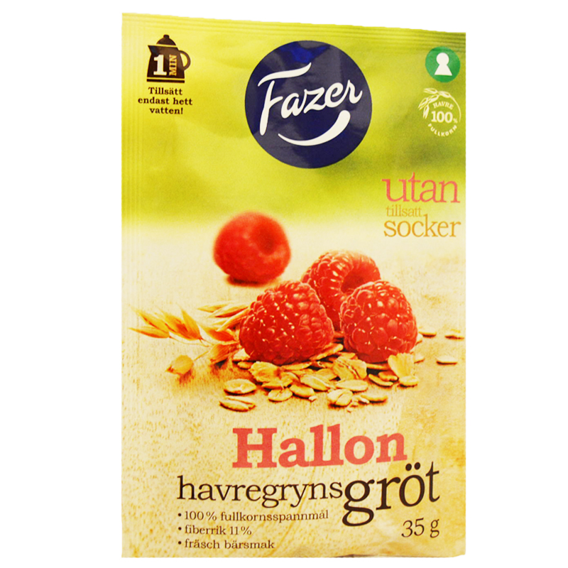 Portionsgröt Hallon 35g - 25% rabatt