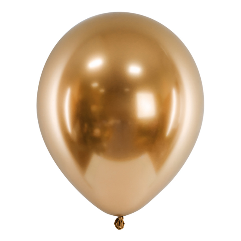 Ballonger Krom Guld - 10-pack