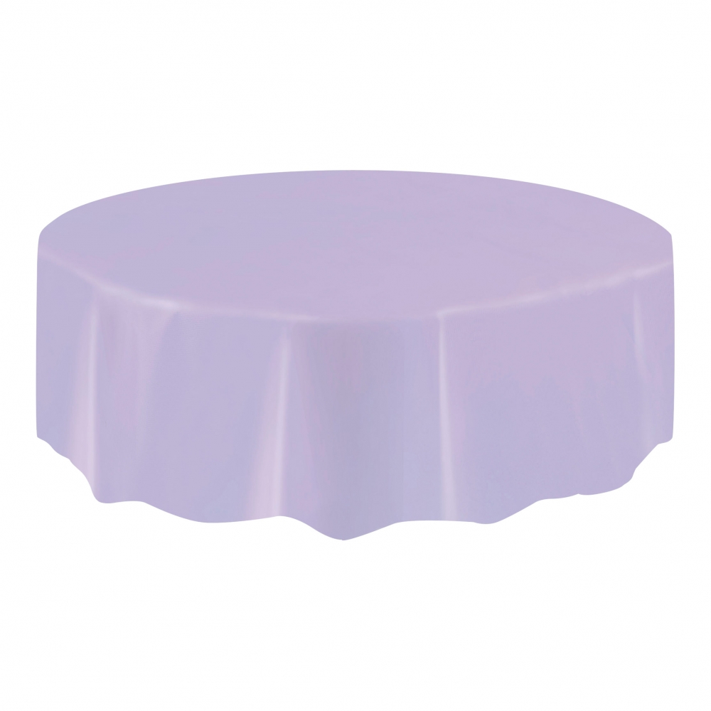 Plastduk Rund Ljuslila