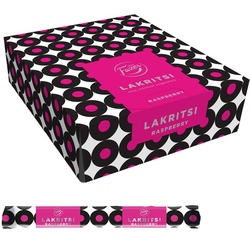 Lakritsstänger Raspberry 30-pack - 22% rabatt