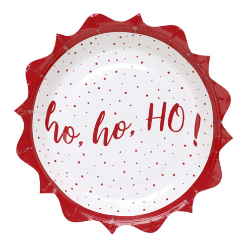 Pappersassietter Ho Ho Ho - 10-pack