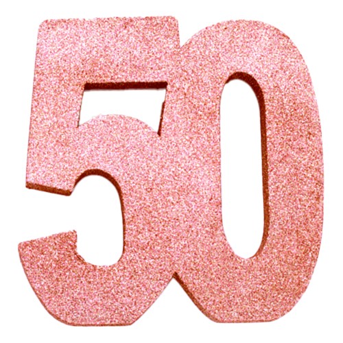 Bordsdekoration Siffra Roséguld - Siffra 50