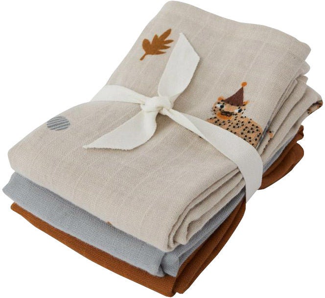 OYOY Muslinfilt 3-pack Leopard