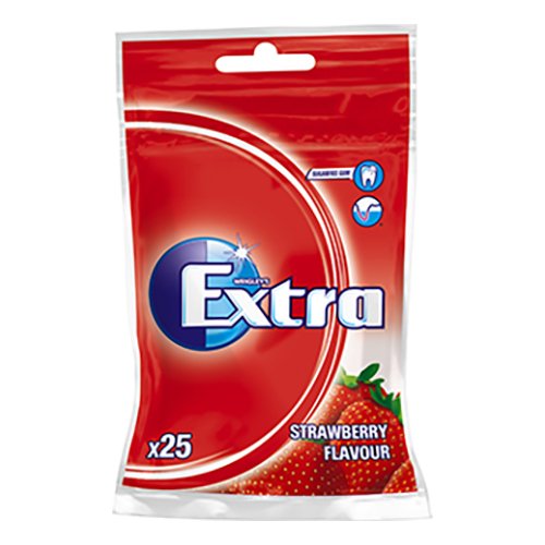 Extra Strawberry Tuggummi - 35 g