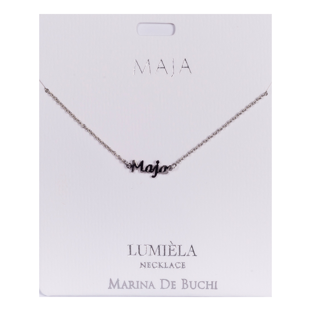 Namnhalsband Silver - Maja