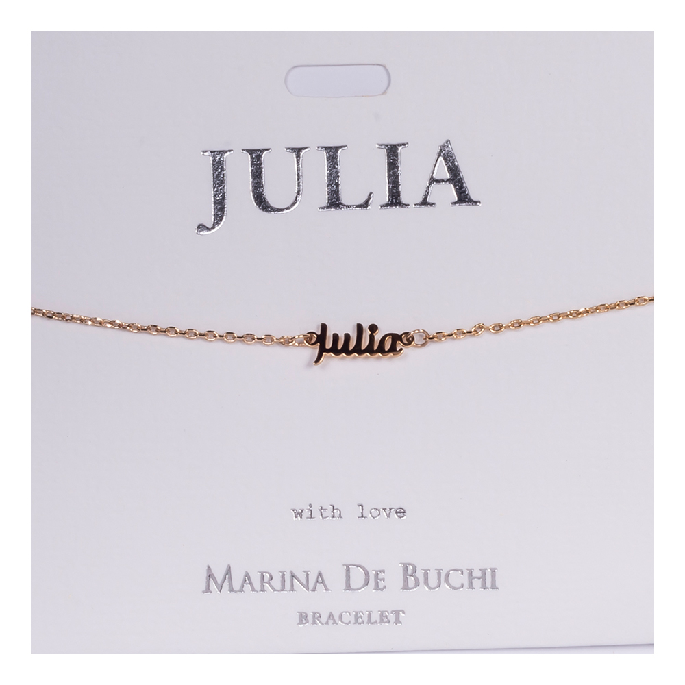 Namnarmband Guld - Julia