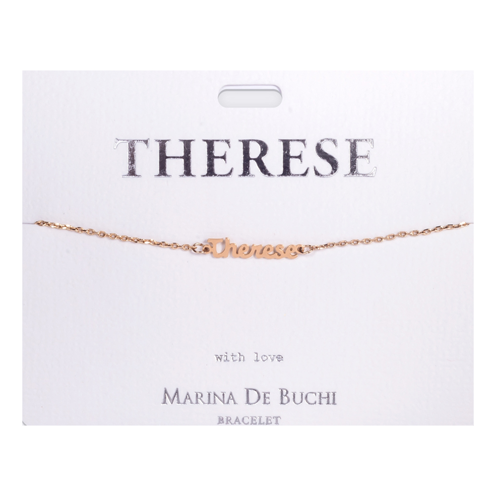Namnarmband Guld - Therese