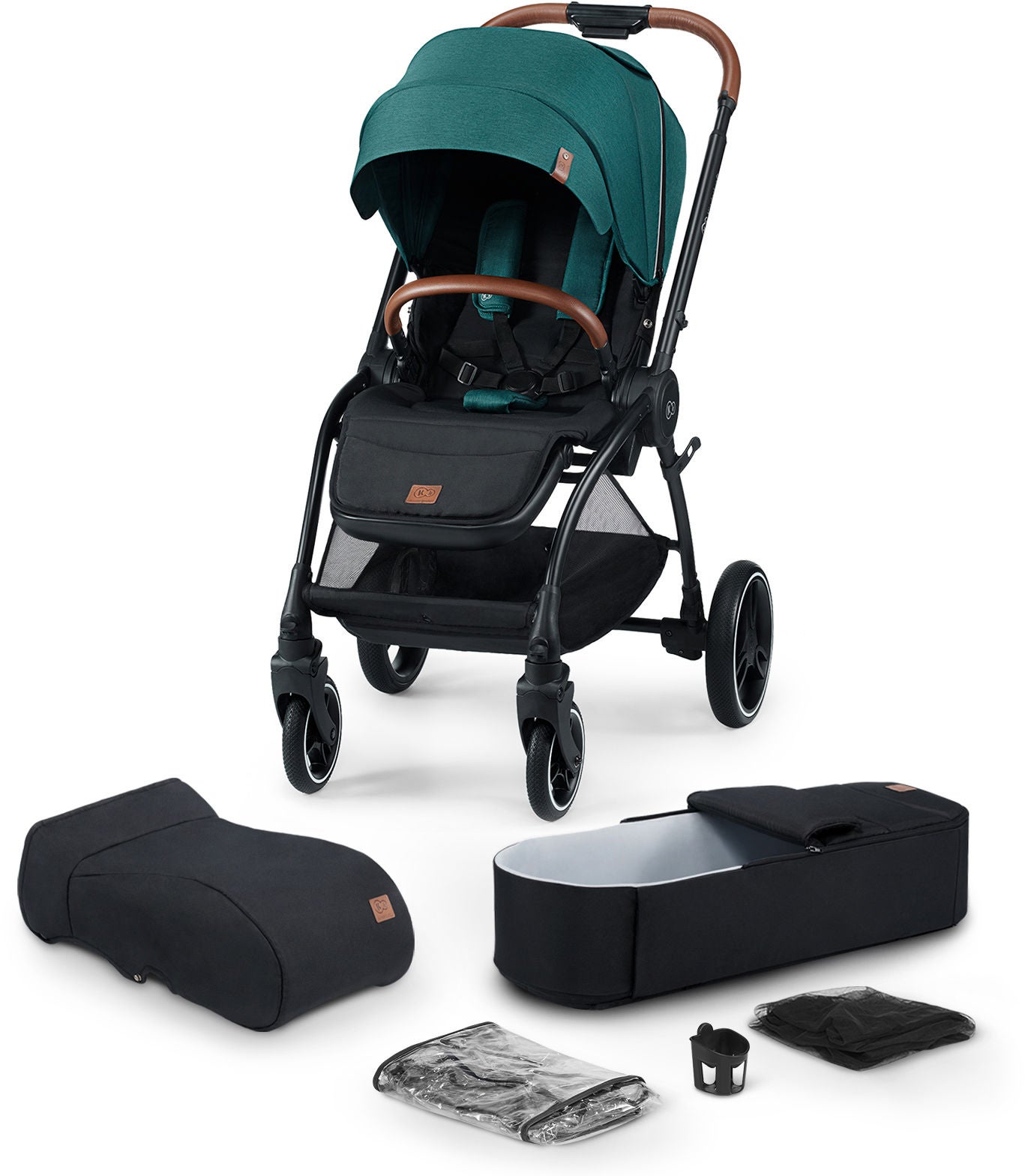 Kinderkraft Evo Cocoon Duovagn, Midnight Green