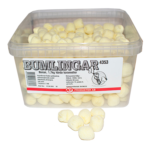 Bumlingar Banan Storpack - 1,7 kg