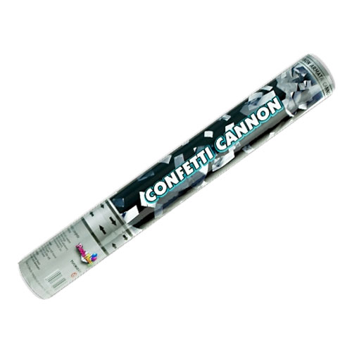 Konfettikanon Metallic Silver - 40 cm