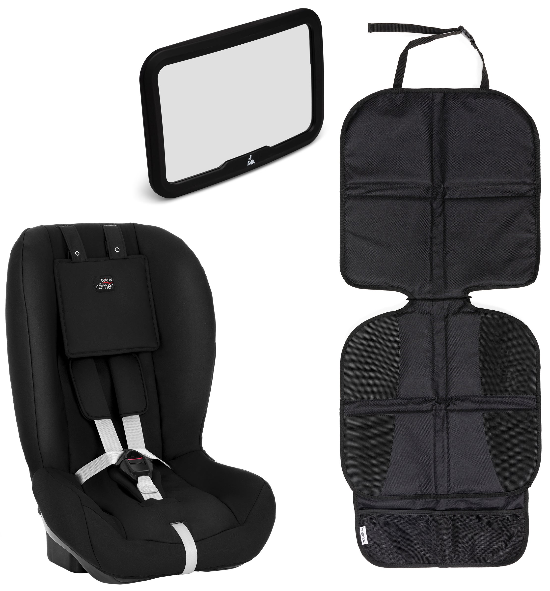 Britax Römer Two-Way med Bilspegel och Sätesskydd Lux, Cosmos Black