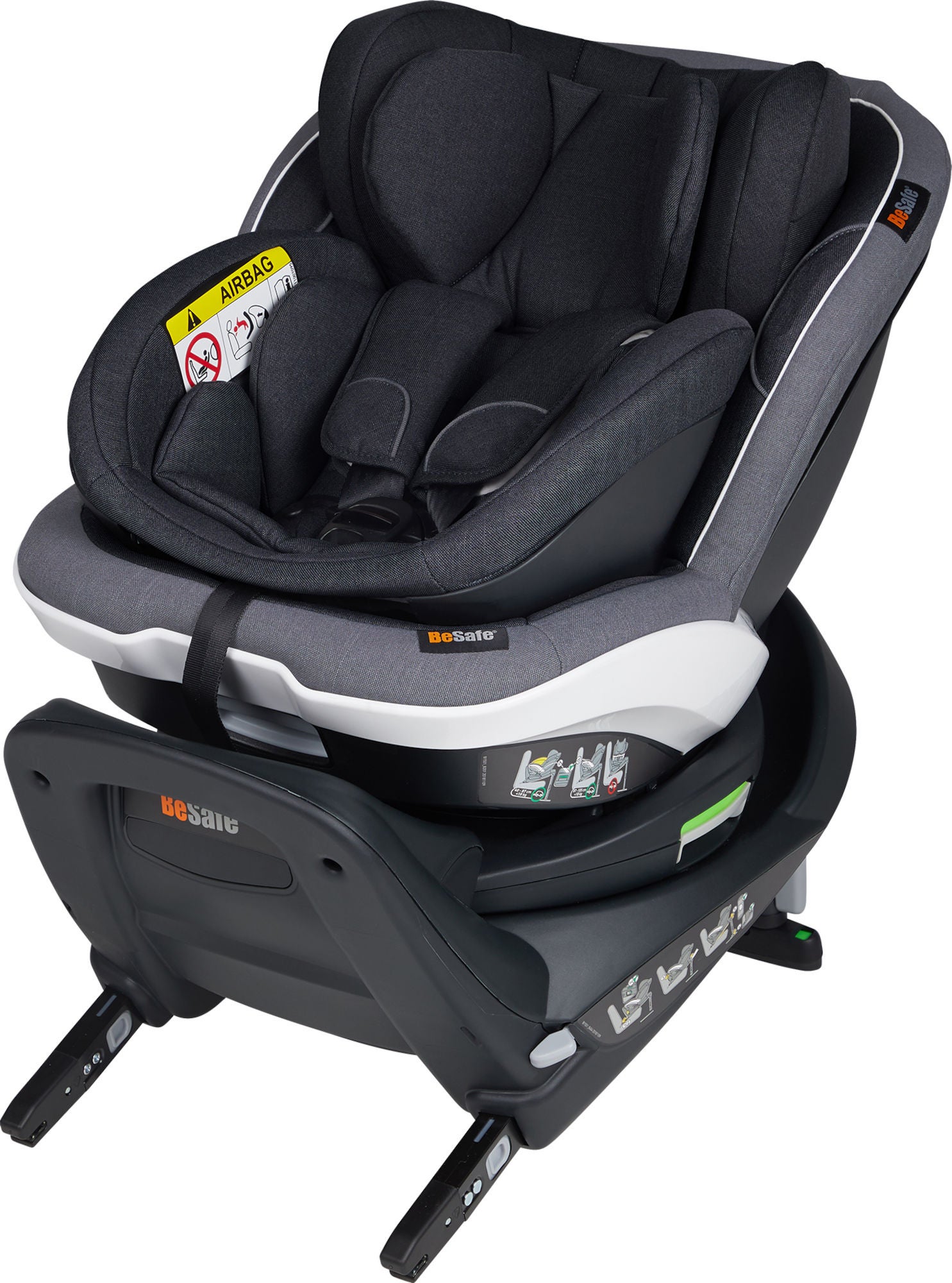 BeSafe iZi Twist B i-Size Bilbarnstol, Midnight Black Mèlange