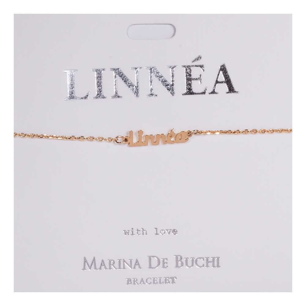 Namnarmband Guld - Linnéa