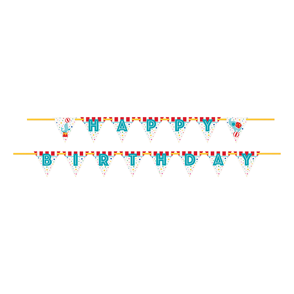 Girlang Cirkus Happy Birthday
