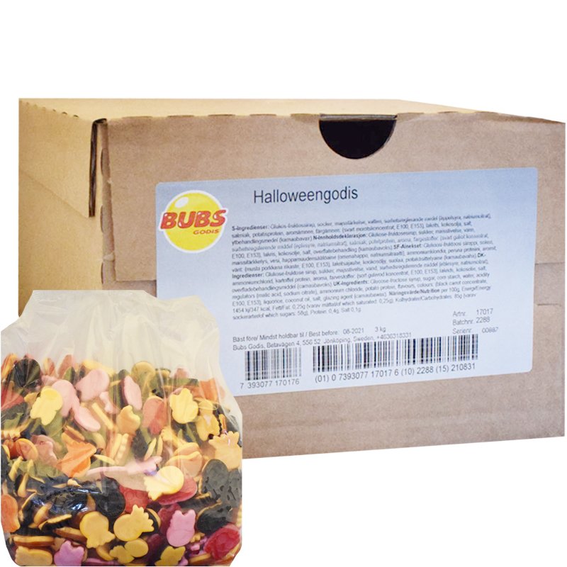 Halloweengodis - 50% rabatt