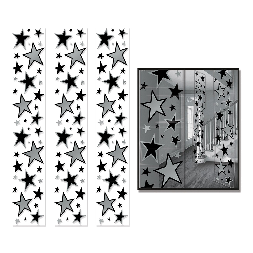Paneler Stjärnor Hängande Dekoration - 3-pack