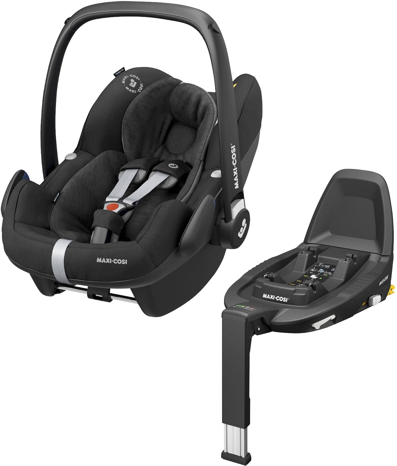 Maxi-Cosi Pebble Pro i-Size Babyskydd Inkl. Family Fix 3 Bas, Essential Black