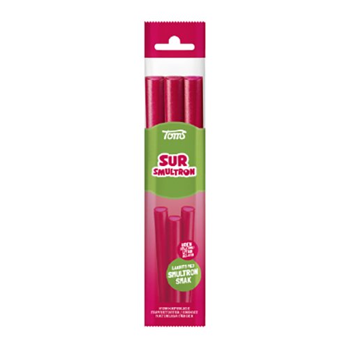 Toms Godisstänger Sur Smultron - 3-pack